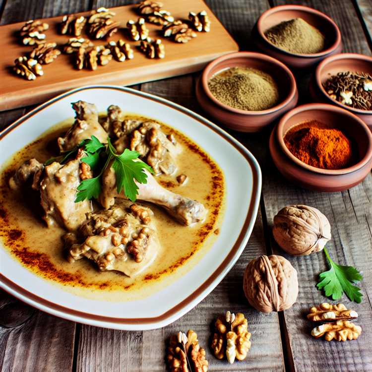 Рецепт Сациви: Курица в Ореховом Соусе