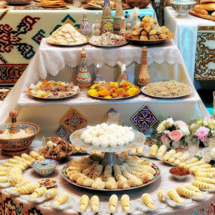 Традиционные блюда на празднике Құдағи сый