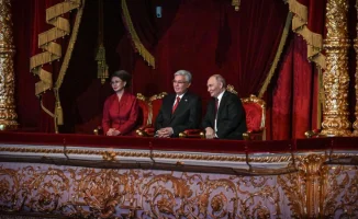 Токаев и Путин на гала-концерте мастеров искусств Казахстана в Москве