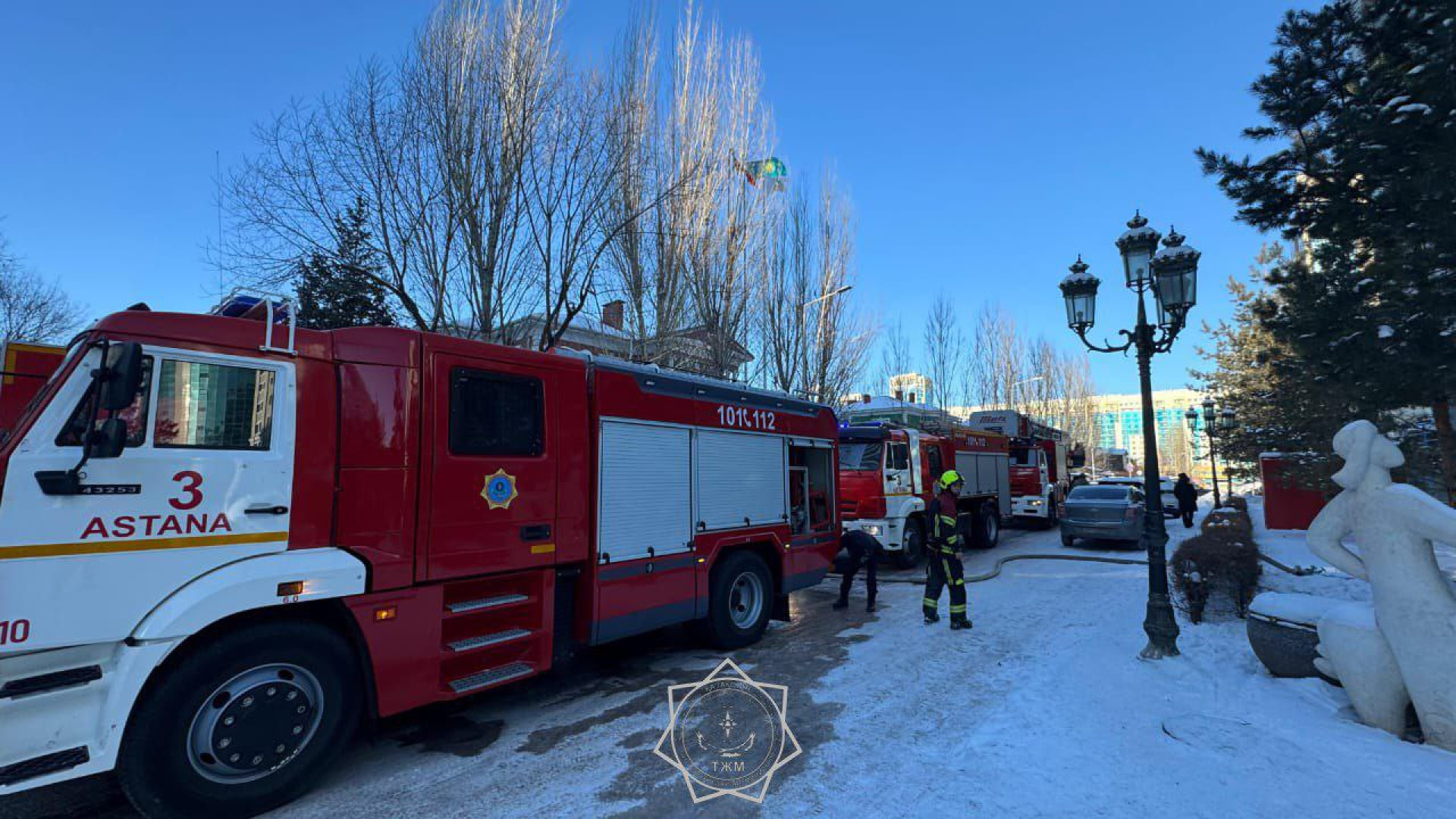 тушение пожара