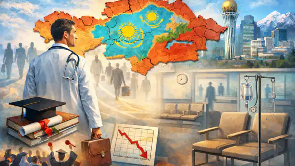 Казахстан: Дефицит врачей при избытке выпускников и региональные различия в здравоохранении