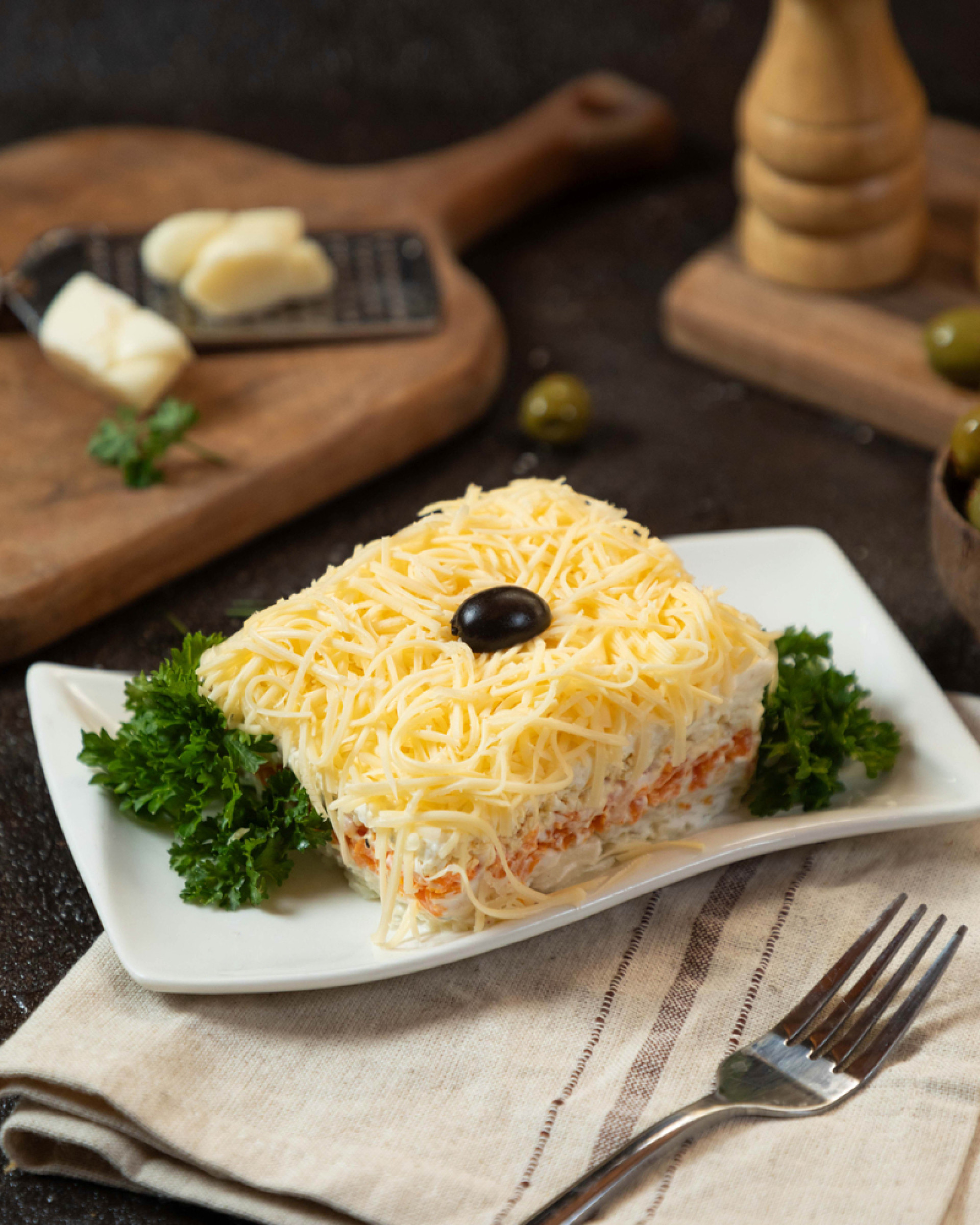 Классический рецепт салата 'Мимоза'