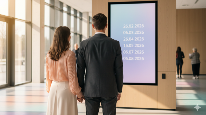 Казахстанцам подсказывают, как выбрать красивую дату для свадьбы