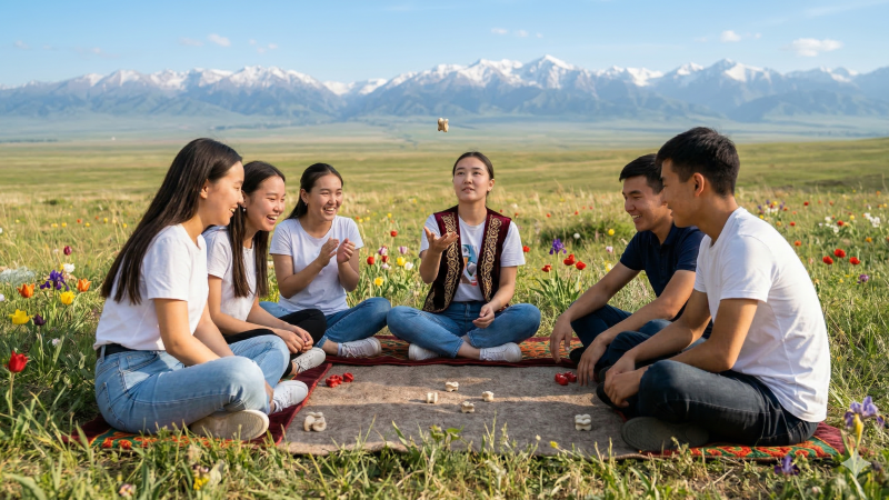 Зумеры и альфа продолжают традиции предков на Дне национальных видов спорта в Казахстане